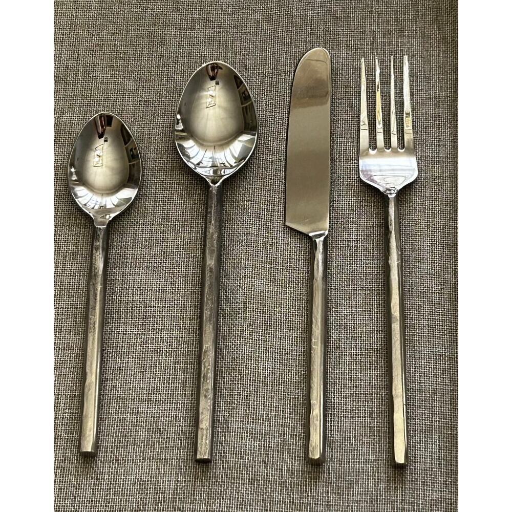 Forged Pottery Barn Stainless Steel Elegant Utensil Pre-loved Set 27